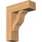 Ekena Millwork Funston Block Smooth Bracket w/ Offset Brace, Western Red Cedar, 7 1/2"W x 22"D x 26"H BKT0806X22X26FST05SWR - alternate 1